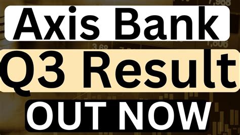 axis bank results date